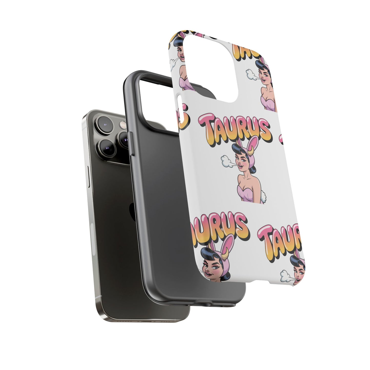 Stylish “Taurus” Phone Case, Cartoon Design