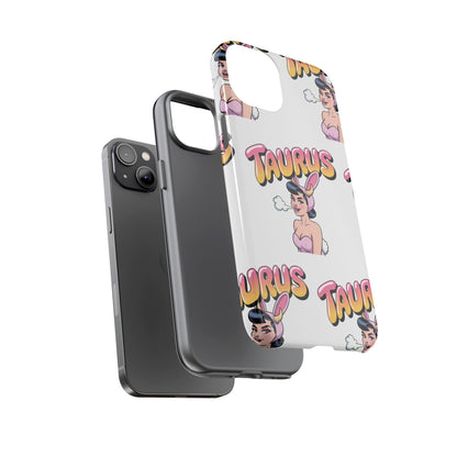 Stylish “Taurus” Phone Case, Cartoon Design