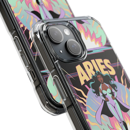 Aries MagSafe Phone Case, Clear Impact Case for Astrology Lovers