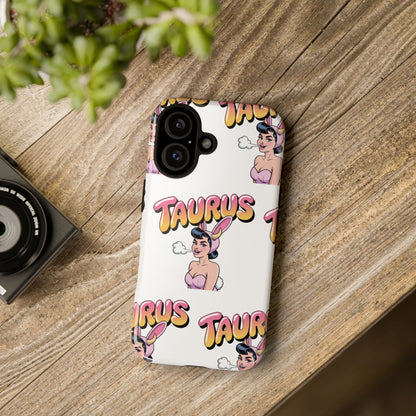 Stylish “Taurus” Phone Case, Cartoon Design
