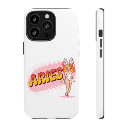 “ARIES” Cute Bunny Phone Case, Tough Phone Cover, Retro Style Case