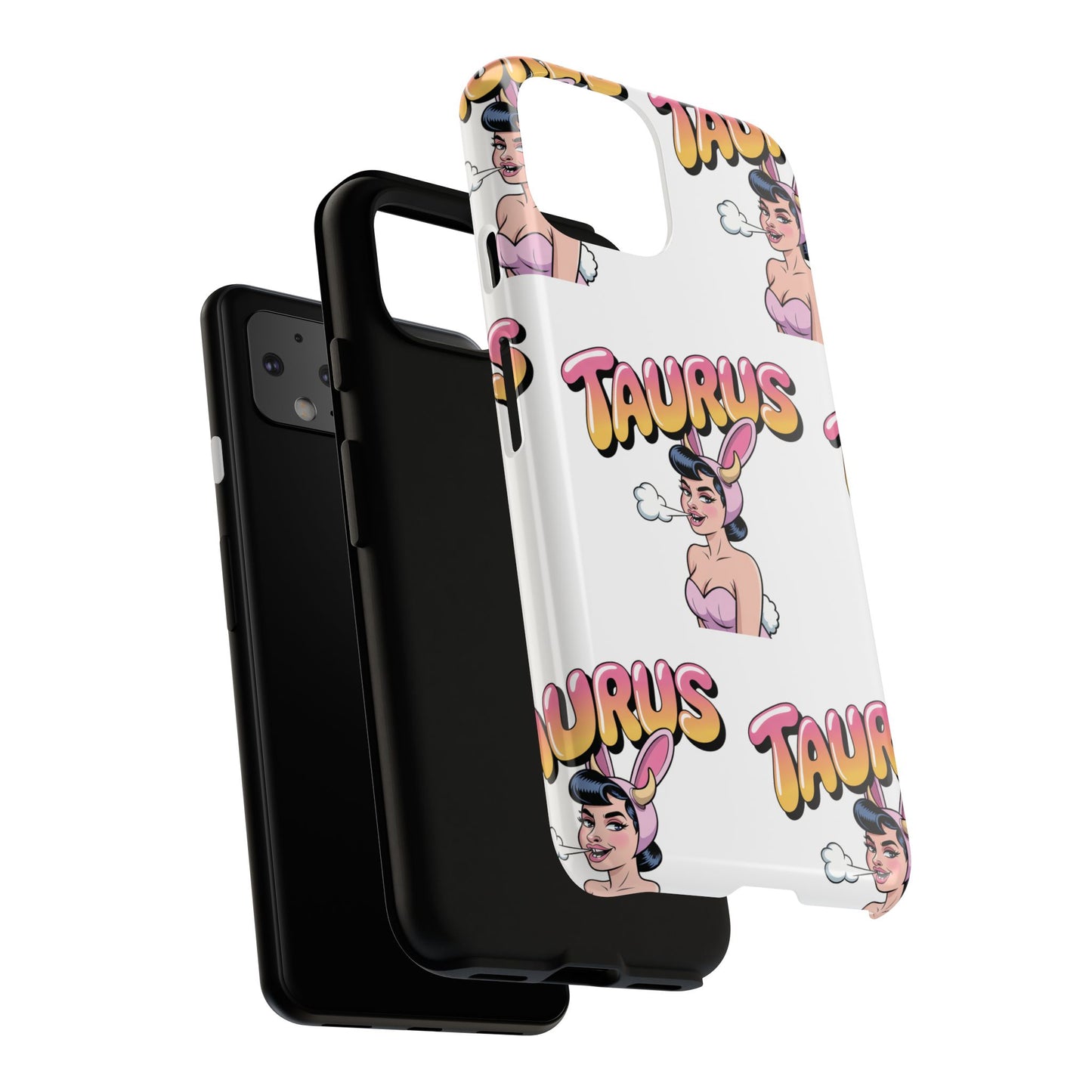 Stylish “Taurus” Phone Case, Cartoon Design