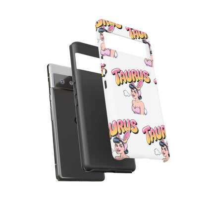 Stylish “Taurus” Phone Case, Cartoon Design