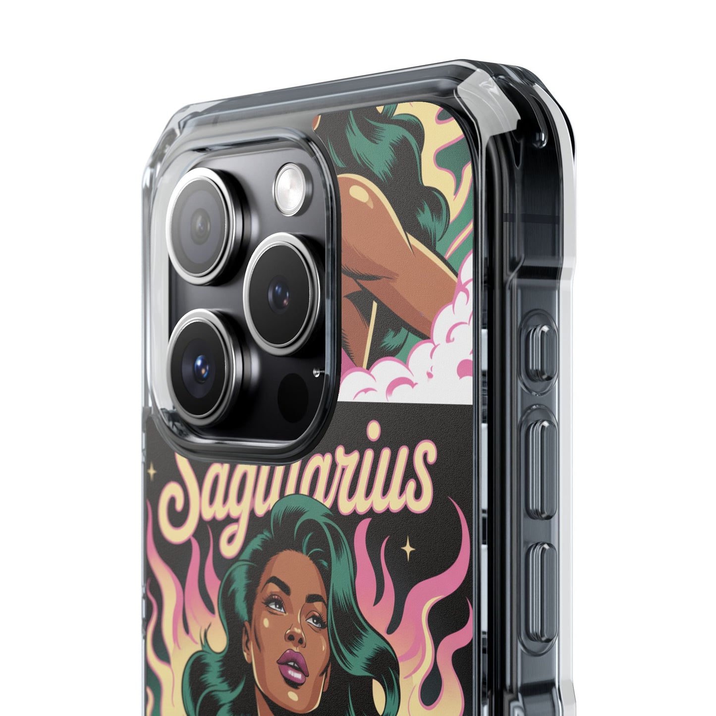 Sagittarius Zodiac Phone Case, MagSafe Magnetic Clear Impact Cases for Astrology Lovers