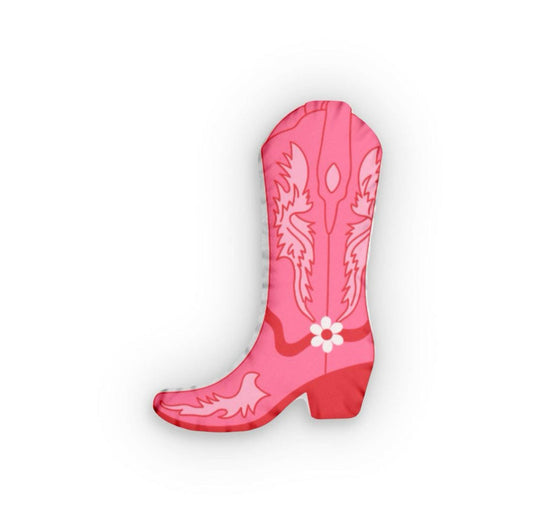 Custom Shaped Cowboy Boot Pillow, Unique Couch Pillow, Home Accent
