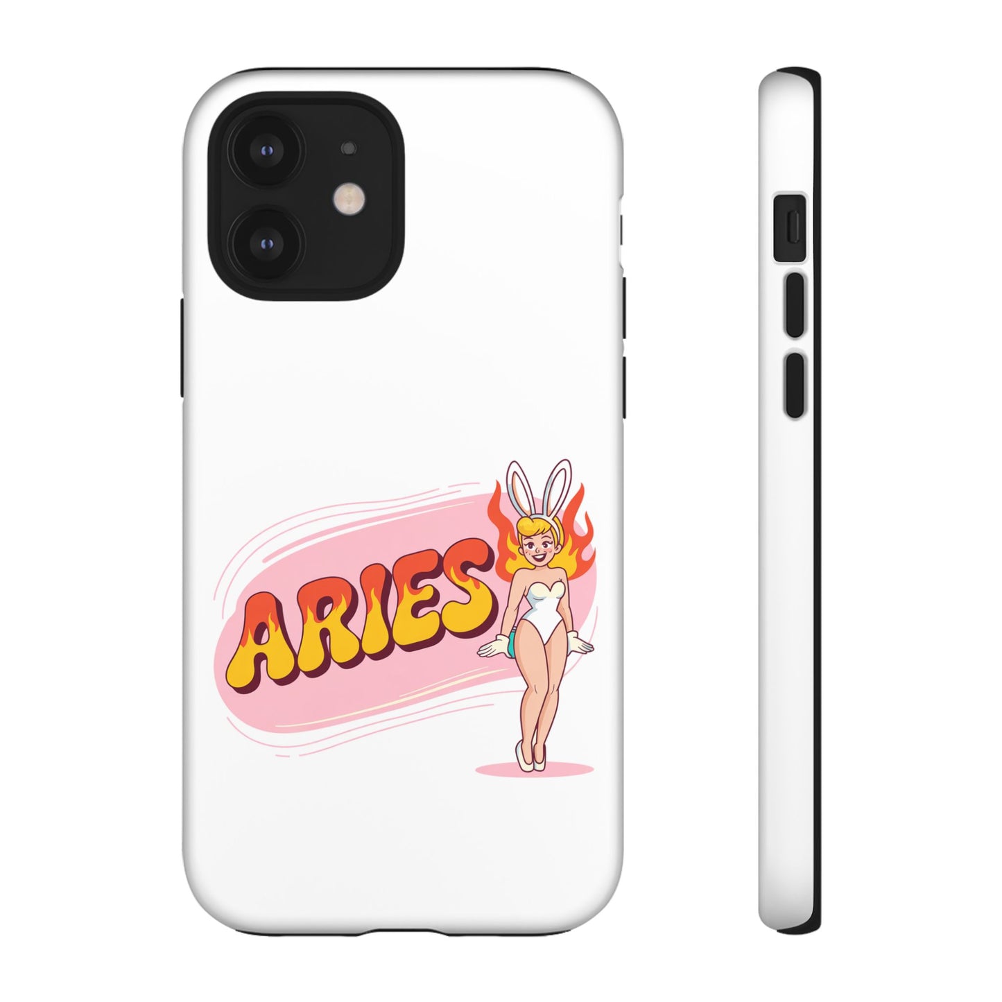 “ARIES” Cute Bunny Phone Case, Tough Phone Cover, Retro Style Case