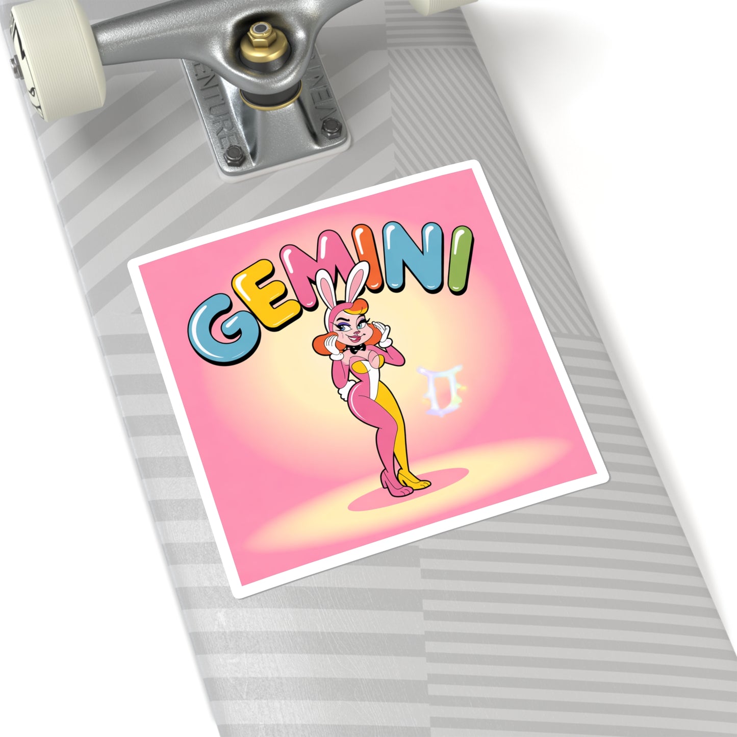Gemini Character Square Stickers | Astrology Sticker