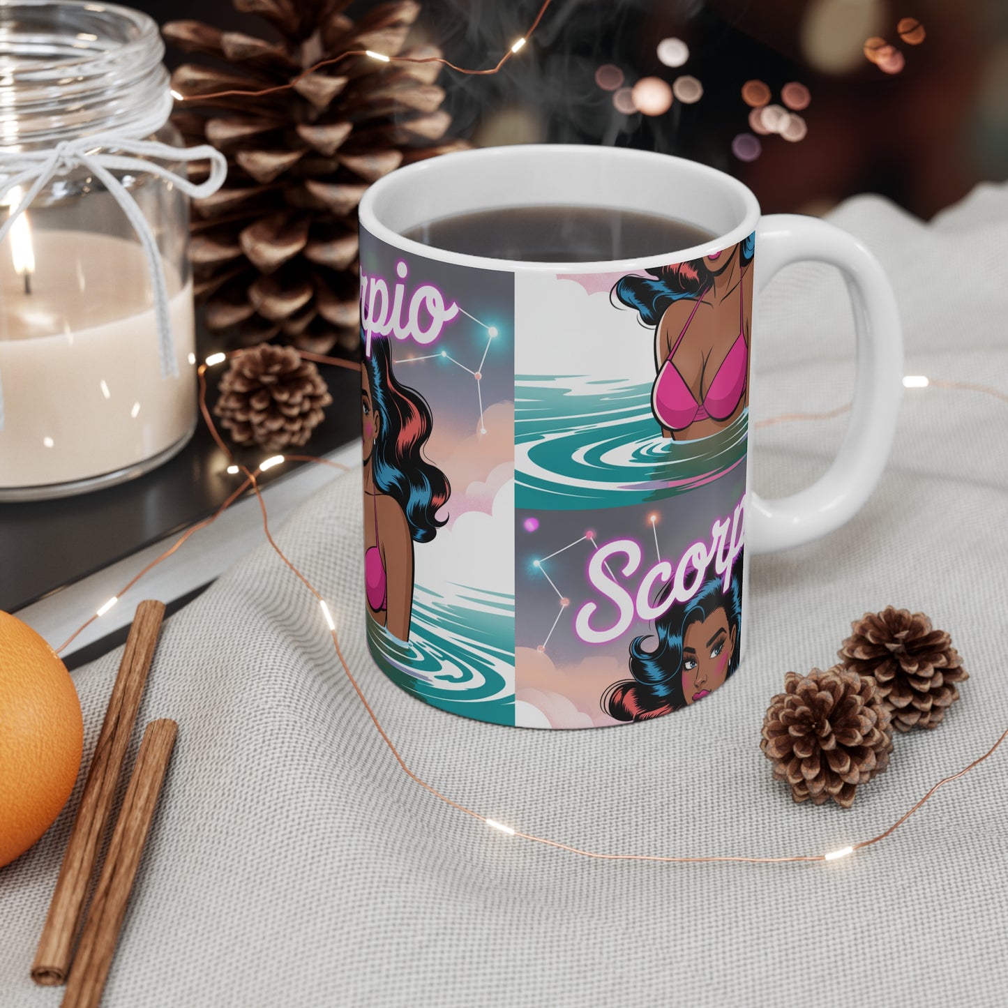 Scorpio Zodiac Mug, Astrology Coffee Cup, Horoscope Gift