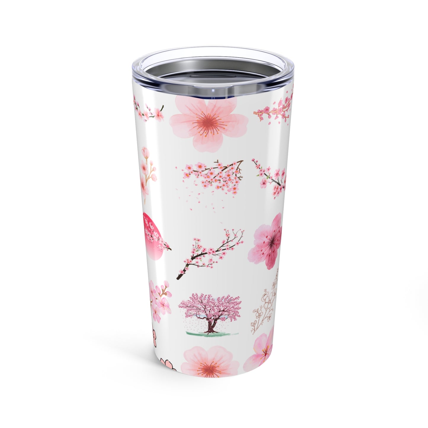 Cherry Blossom Tumbler 20oz | Floral Travel Mug