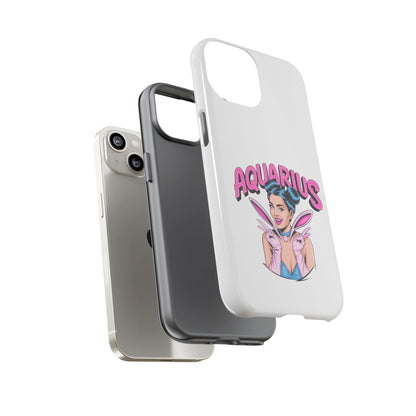 “AQUARIUS” Phone Case with Retro Look