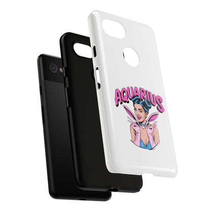 “AQUARIUS” Phone Case with Retro Look