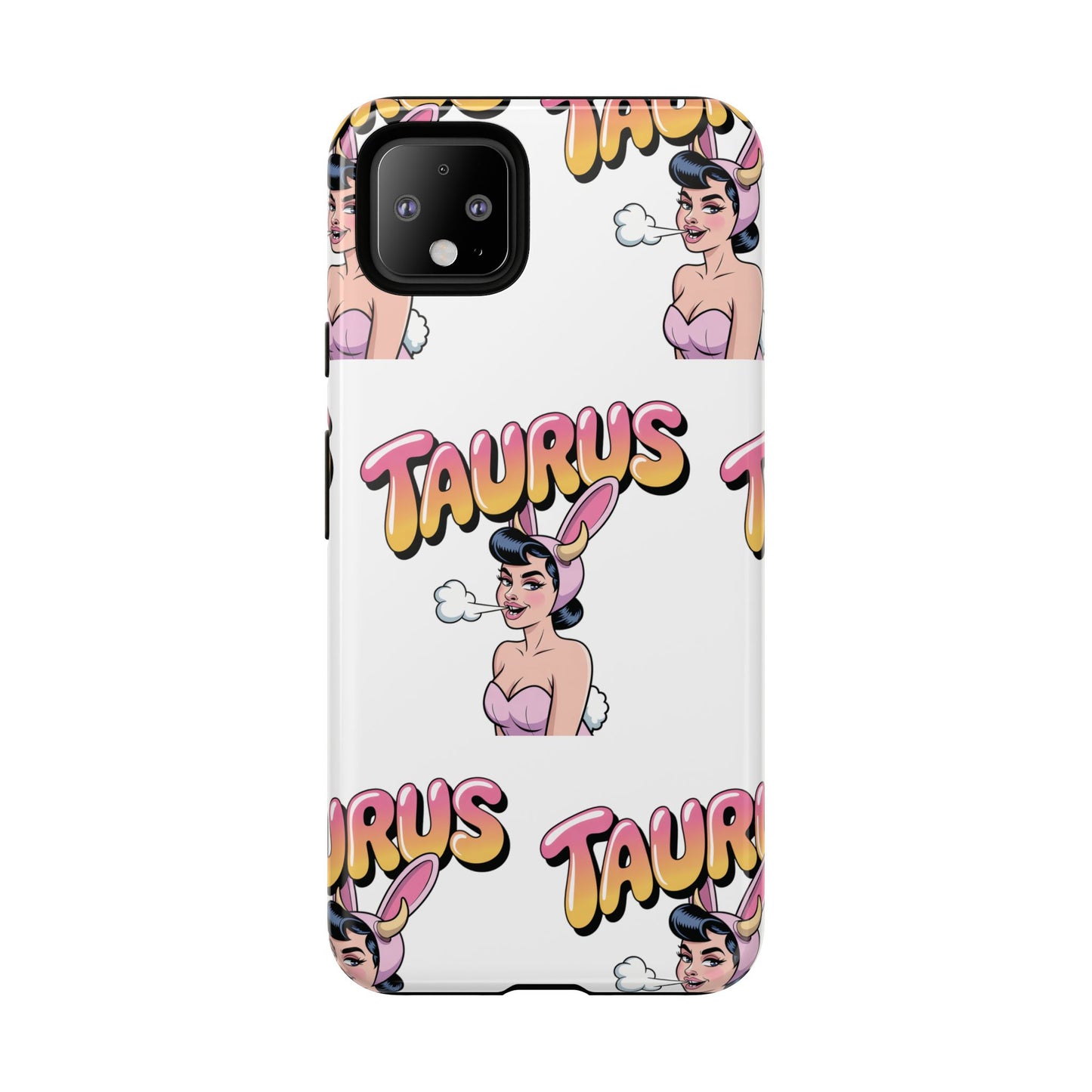 Stylish “Taurus” Phone Case, Cartoon Design
