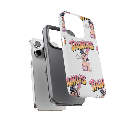 Stylish “Taurus” Phone Case, Cartoon Design