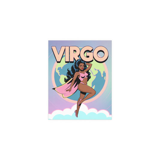 Virgo Indoor and Outdoor Silk Posters