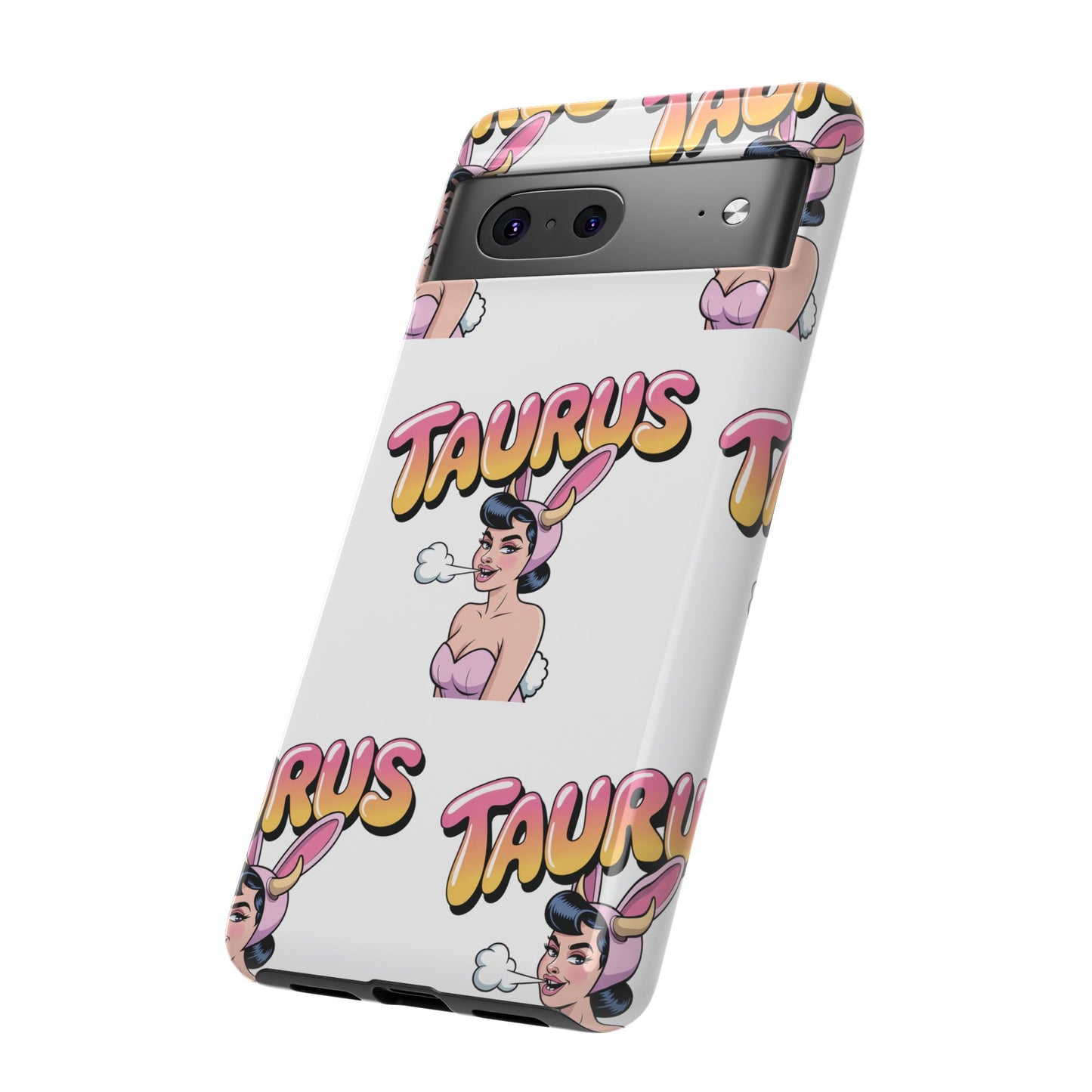Stylish “Taurus” Phone Case, Cartoon Design