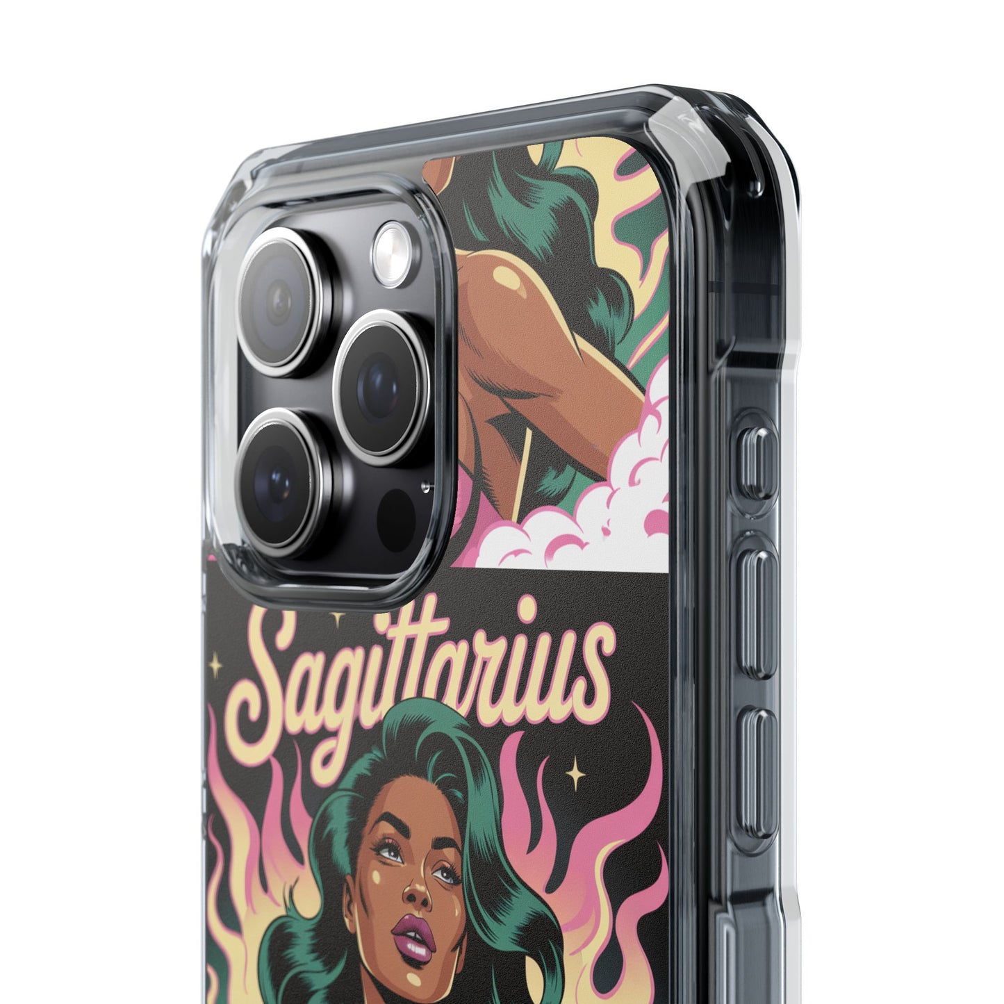 Sagittarius Zodiac Phone Case, MagSafe Magnetic Clear Impact Cases for Astrology Lovers