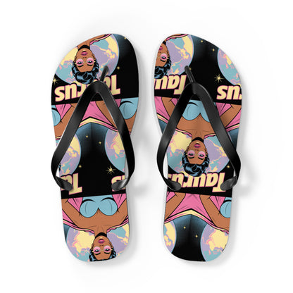 ‘TAURUS’ Colourful Flip Flops, Zodiac Sandals for Astrology Lovers