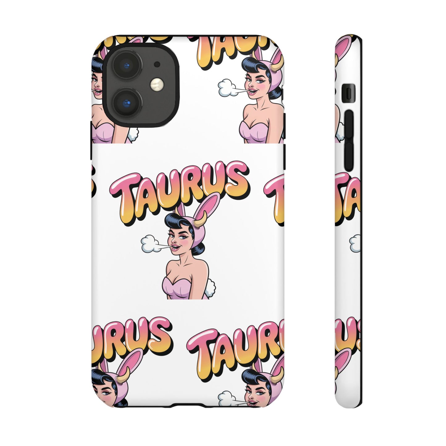 Stylish “Taurus” Phone Case, Cartoon Design