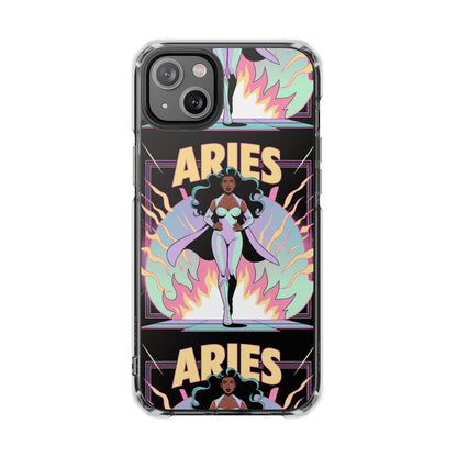 Aries MagSafe Phone Case, Clear Impact Case for Astrology Lovers