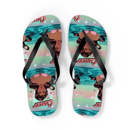 Zodiac ‘CANCER’ Beach Flip Flops - Summer Sandals