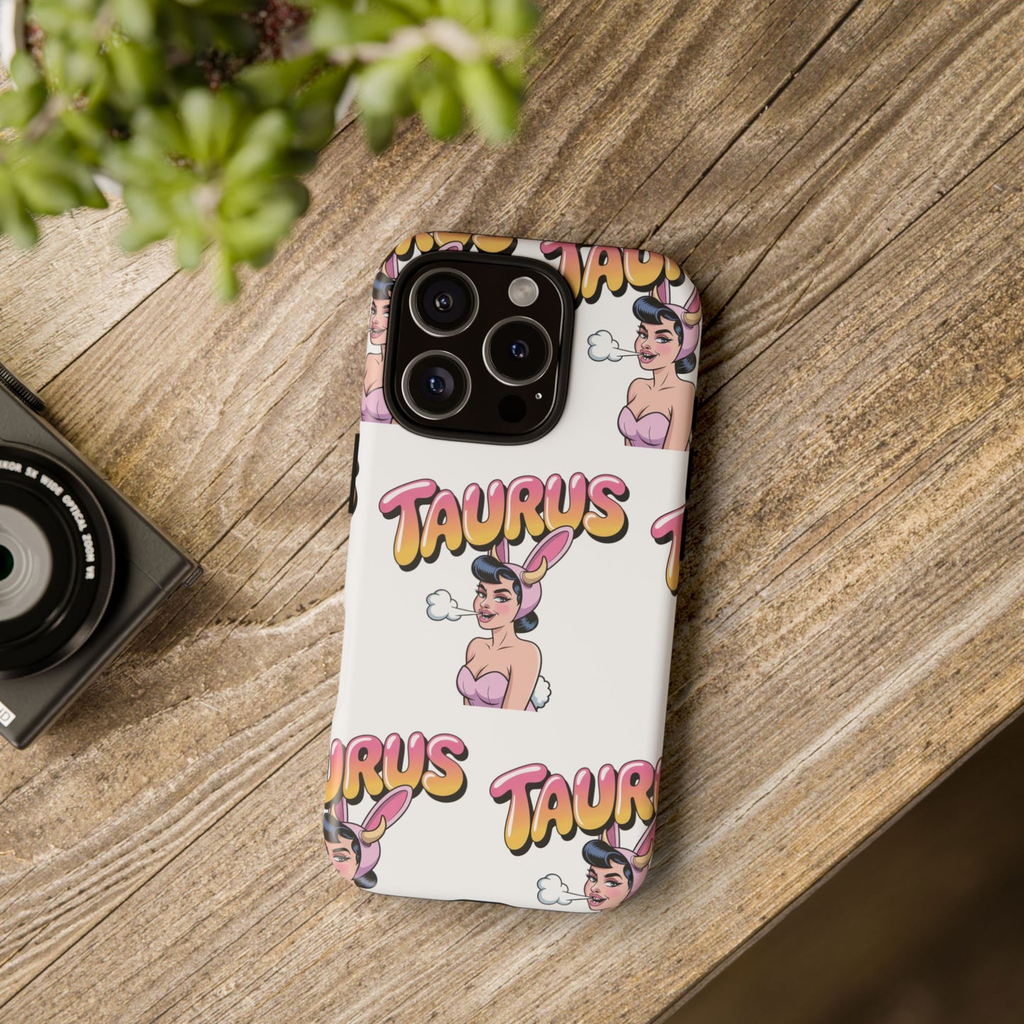 Stylish “Taurus” Phone Case, Cartoon Design