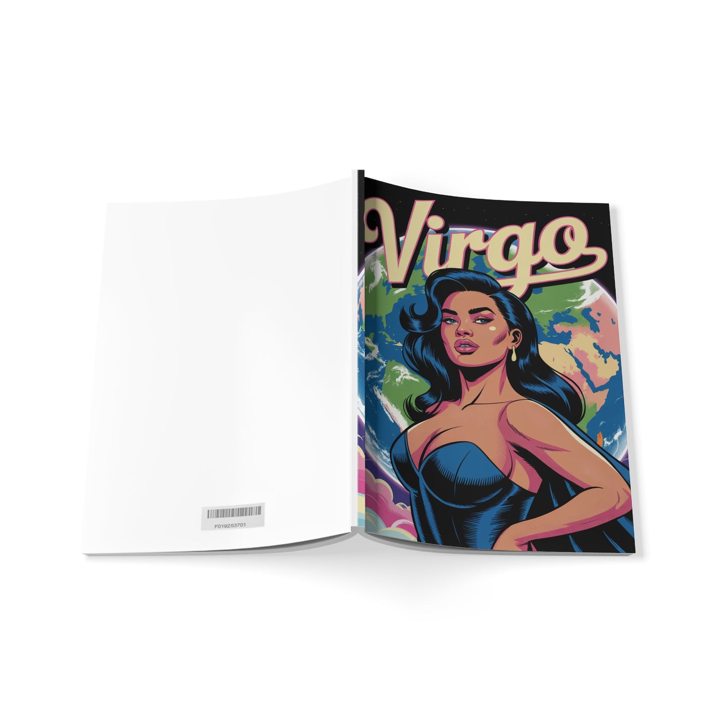 Earth Sign 🌏 Virgo A5 Softcover Notebook, Astrology Journal