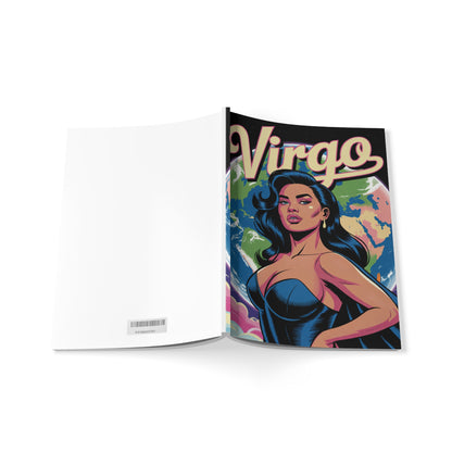 Earth Sign 🌏 Virgo A5 Softcover Notebook, Astrology Journal