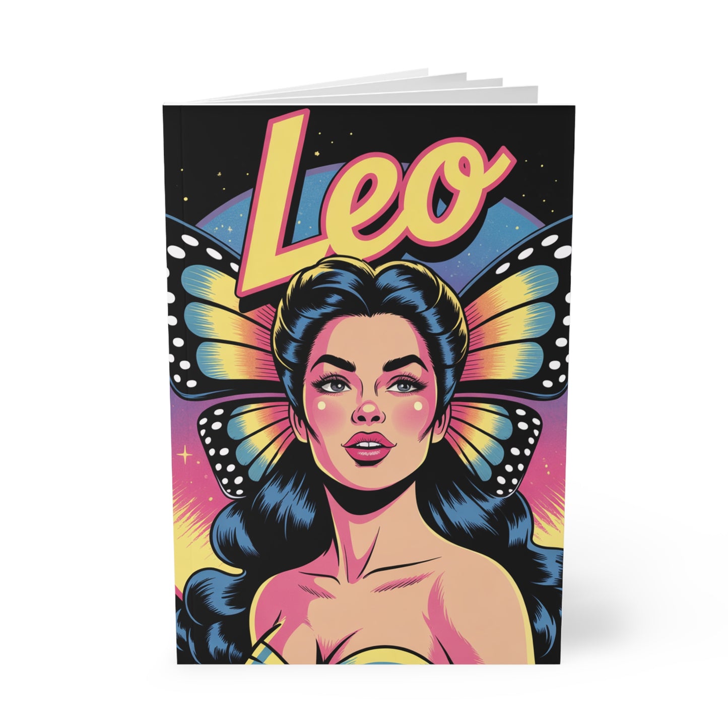 Fire Sign 🔥 Leo A5 Softcover Notebook - Bold Leo Design, Journal, Sketchbook