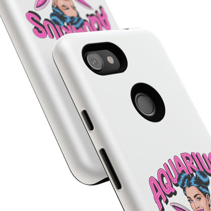 “AQUARIUS” Phone Case with Retro Look