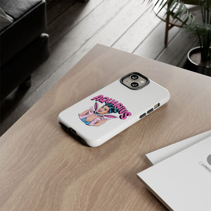 “AQUARIUS” Phone Case with Retro Look