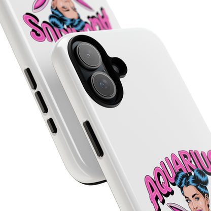 “AQUARIUS” Phone Case with Retro Look