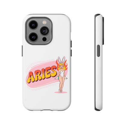 “ARIES” Cute Bunny Phone Case, Tough Phone Cover, Retro Style Case