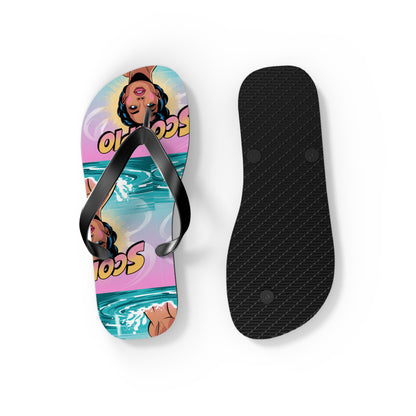 ‘Scorpio’ Zodiac Flops | Fun Beach Sandals, Astrology Gifts