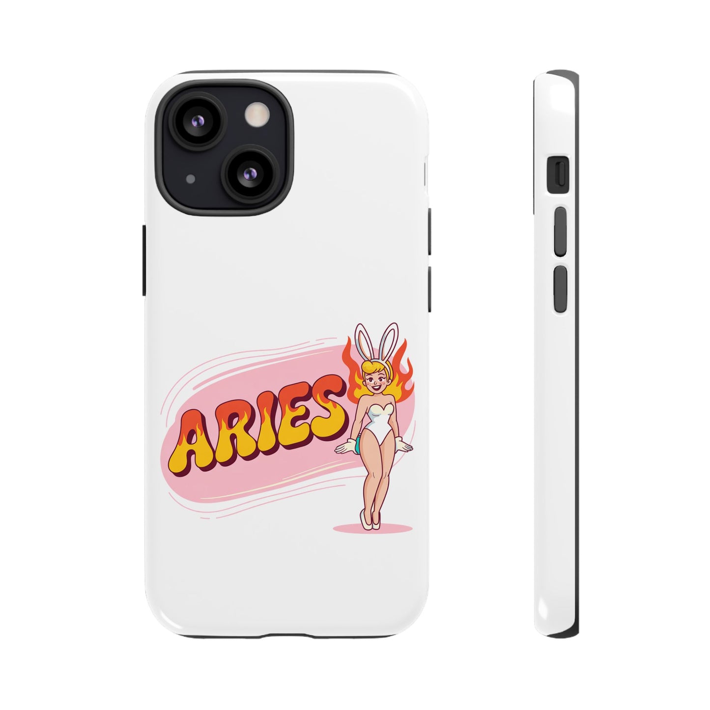 “ARIES” Cute Bunny Phone Case, Tough Phone Cover, Retro Style Case