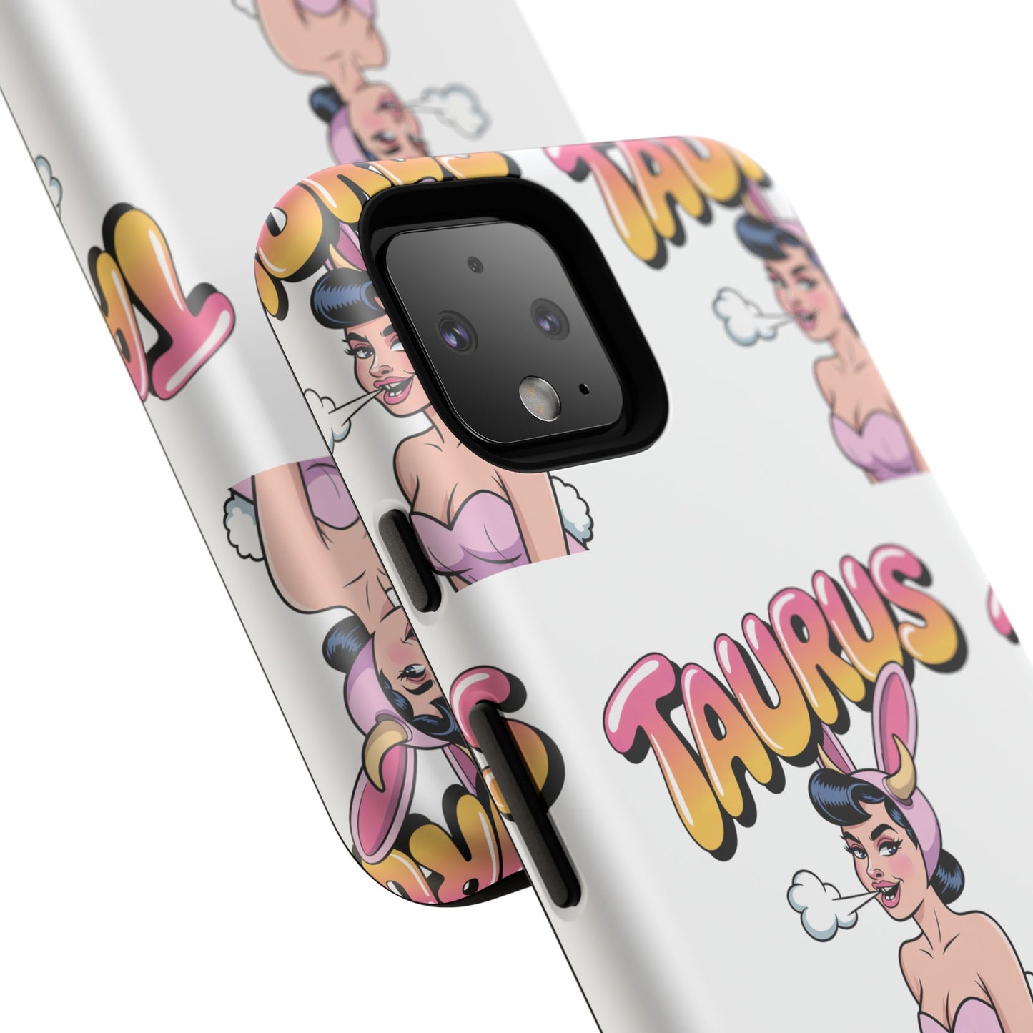 Stylish “Taurus” Phone Case, Cartoon Design
