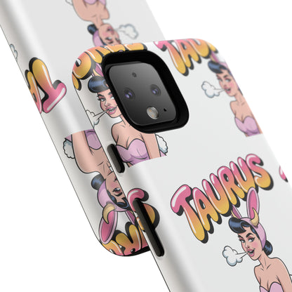 Stylish “Taurus” Phone Case, Cartoon Design