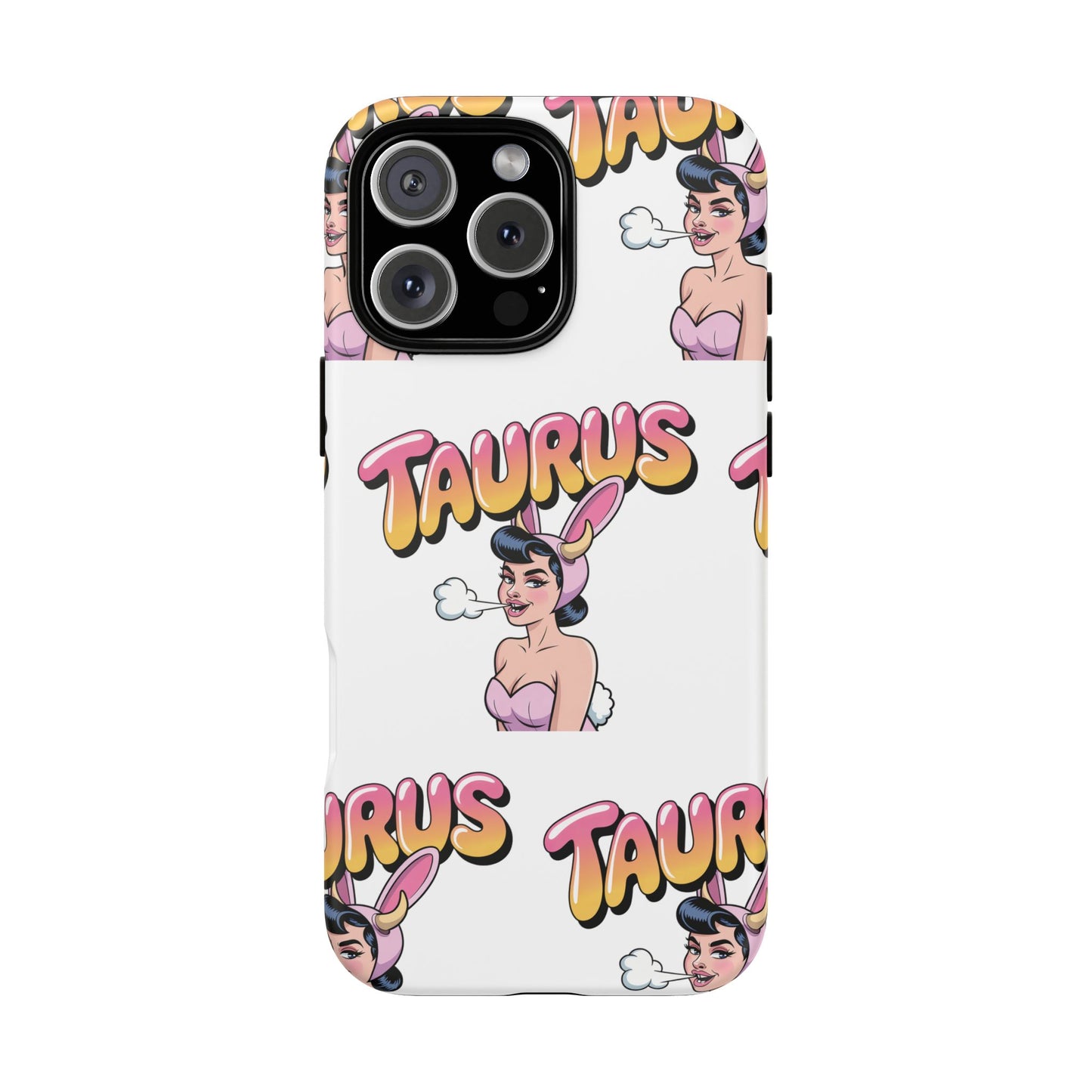 Stylish “Taurus” Phone Case, Cartoon Design