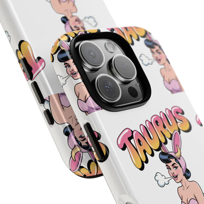 Stylish “Taurus” Phone Case, Cartoon Design