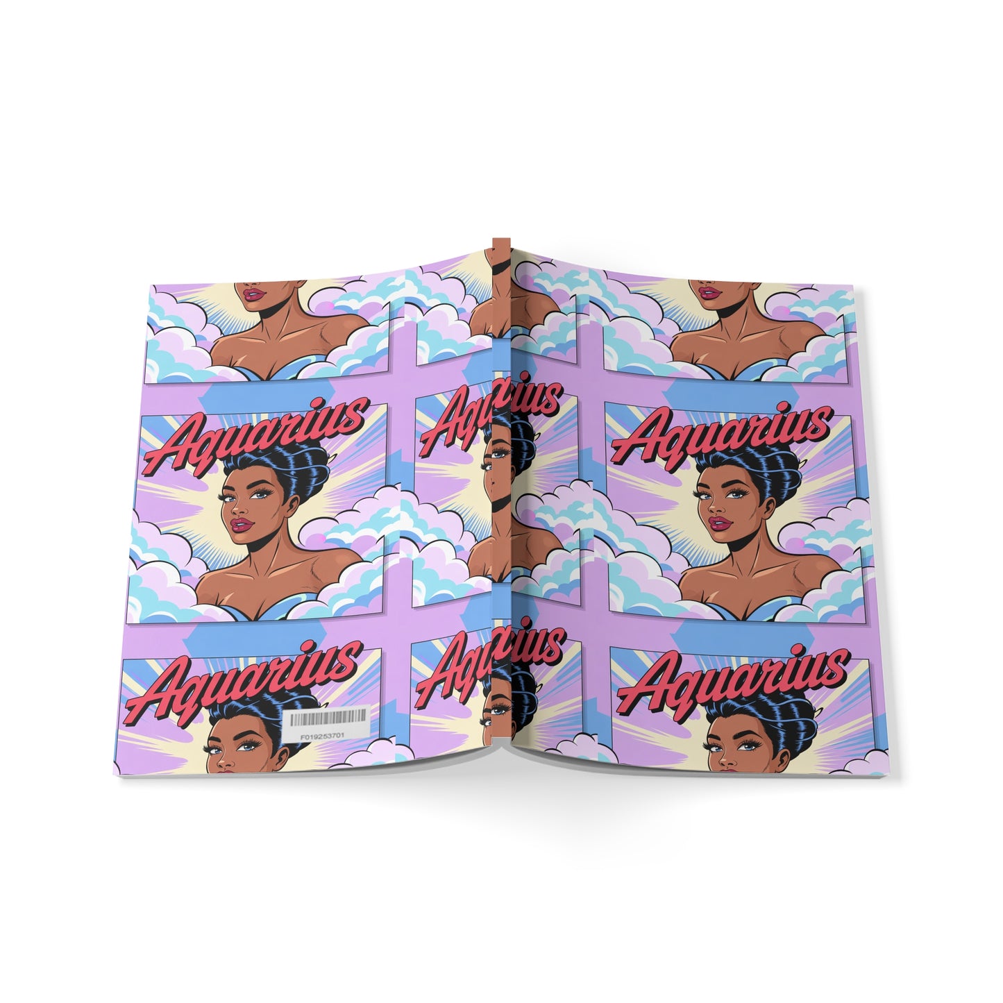 Air sign ✨ Aquarius Themed Softcover Notebook, Zodiac journal