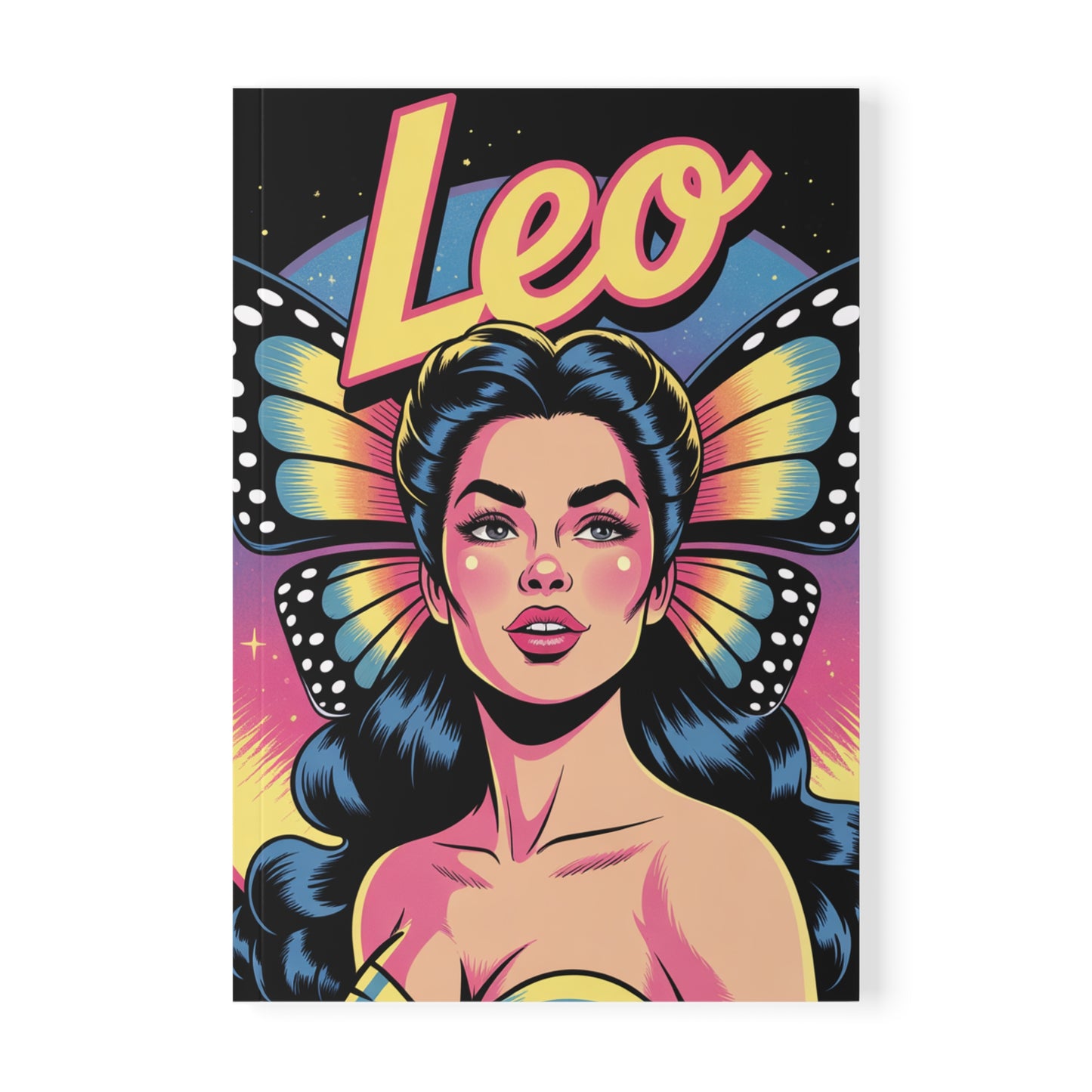 Fire Sign 🔥 Leo A5 Softcover Notebook - Bold Leo Design, Journal, Sketchbook