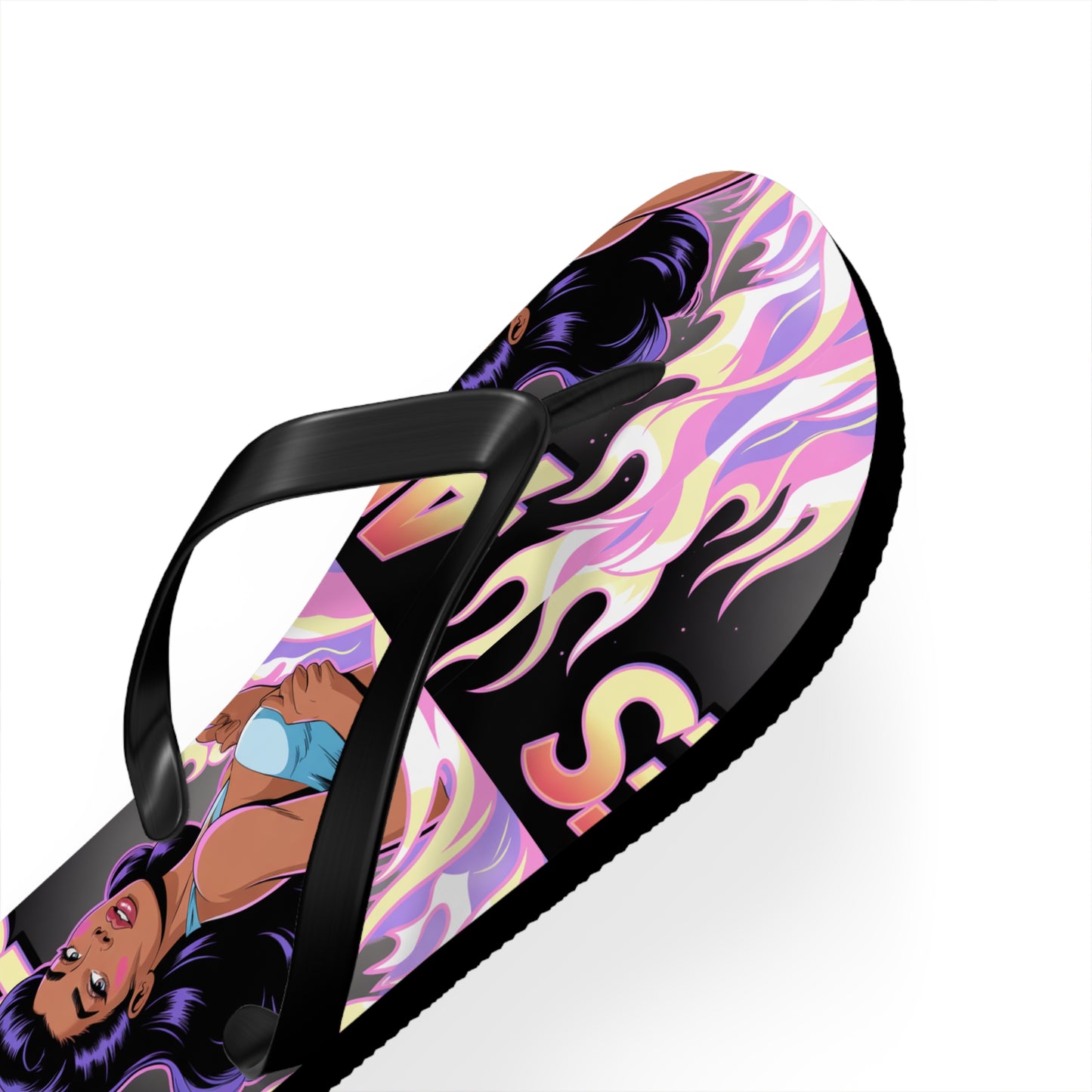 ‘ARIES’ Graphic Flip Flops - Beach Footwear, Vacation Essentials