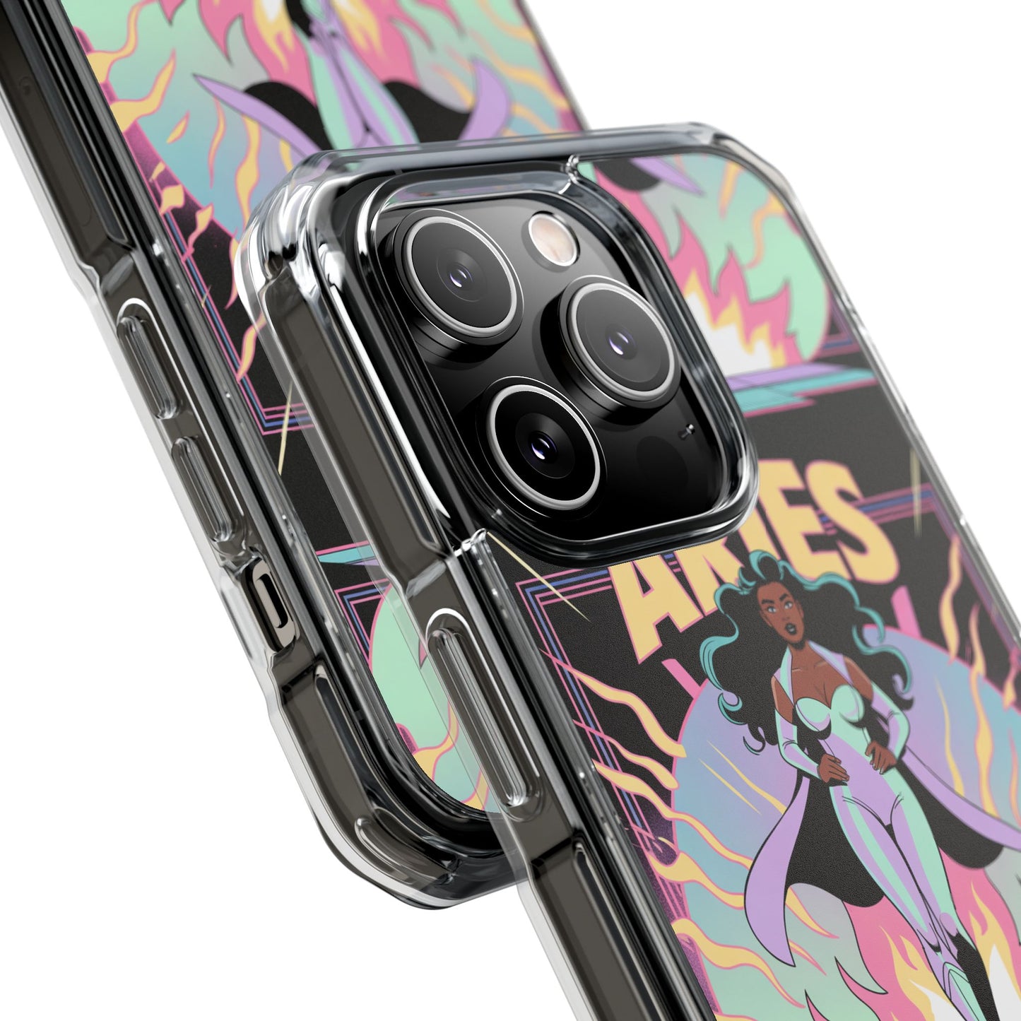 Aries MagSafe Phone Case, Clear Impact Case for Astrology Lovers