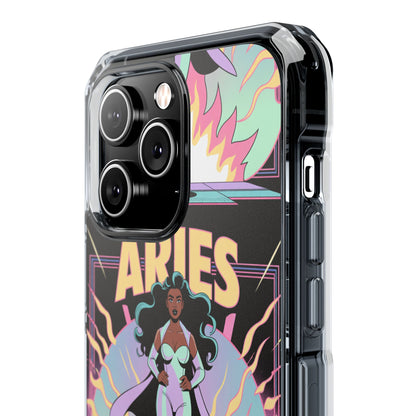 Aries MagSafe Phone Case, Clear Impact Case for Astrology Lovers
