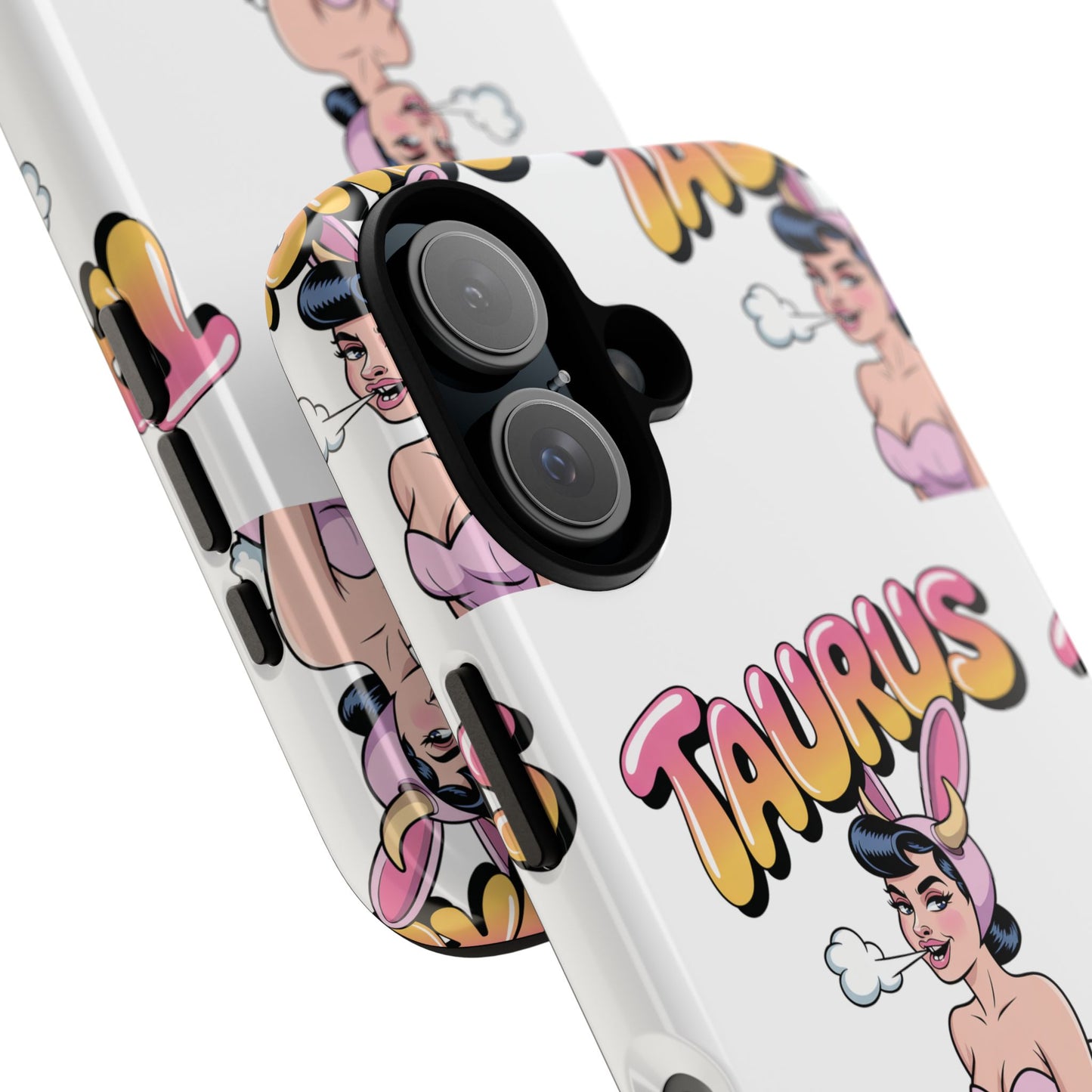 Stylish “Taurus” Phone Case, Cartoon Design
