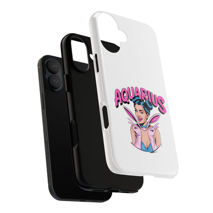 “AQUARIUS” Phone Case with Retro Look