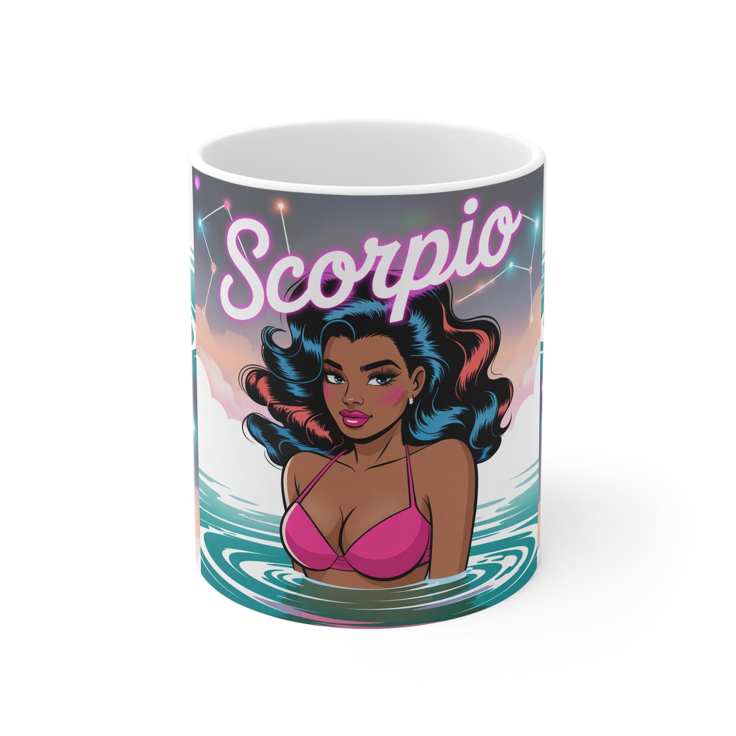Scorpio Zodiac Mug, Astrology Coffee Cup, Horoscope Gift
