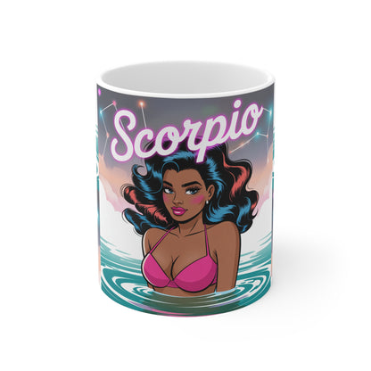 Scorpio Zodiac Mug, Astrology Coffee Cup, Horoscope Gift