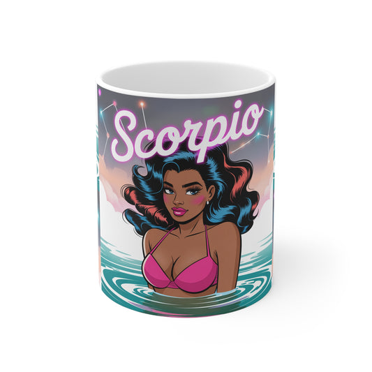 Scorpio Zodiac Mug, Astrology Coffee Cup, Horoscope Gift