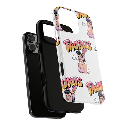 Stylish “Taurus” Phone Case, Cartoon Design