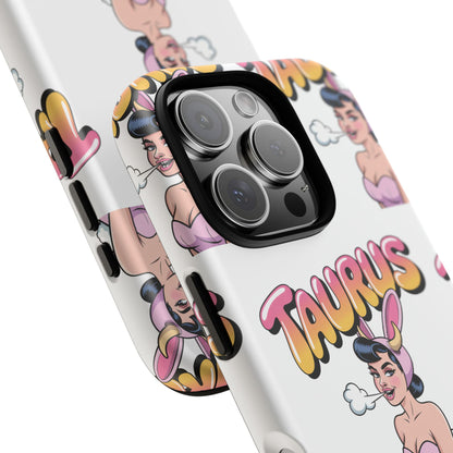 Stylish “Taurus” Phone Case, Cartoon Design